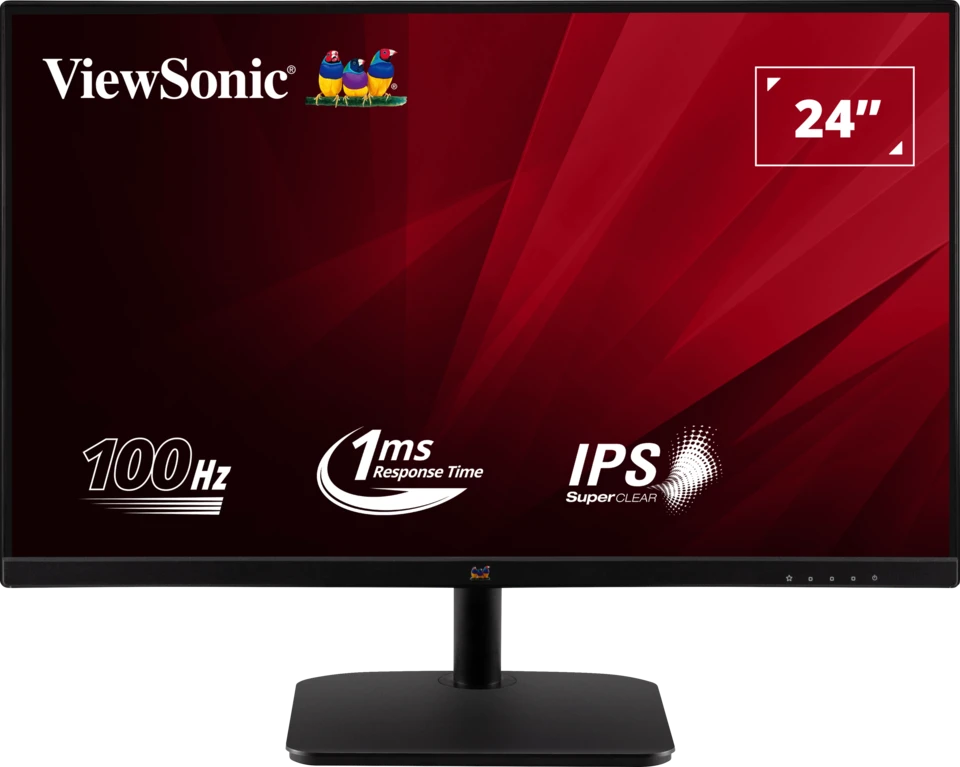 ViewSonic VA2432-h 24 inch FHD IPS Display HDMI, VGA Black Monitor