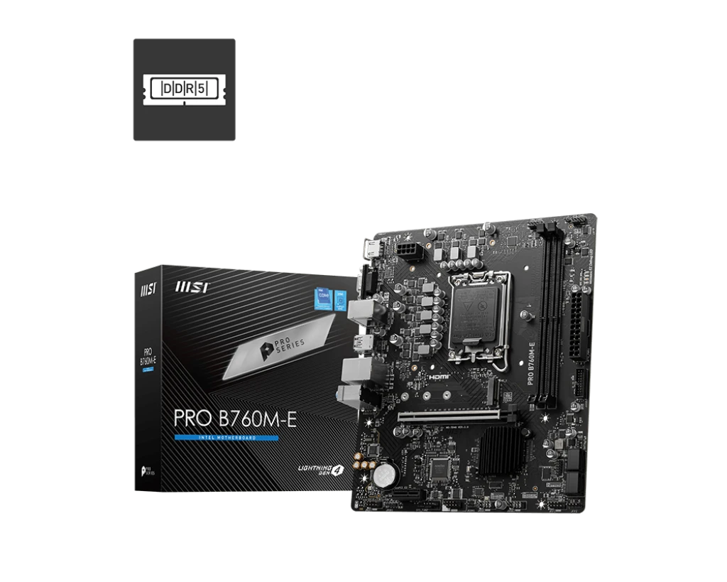 MSI PRO B760M-E DDR5 Intel Motherboard