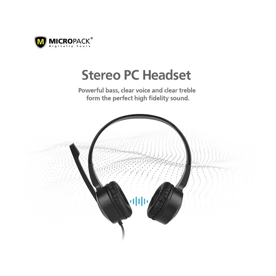 Micropack MHP-02 Black Headphone