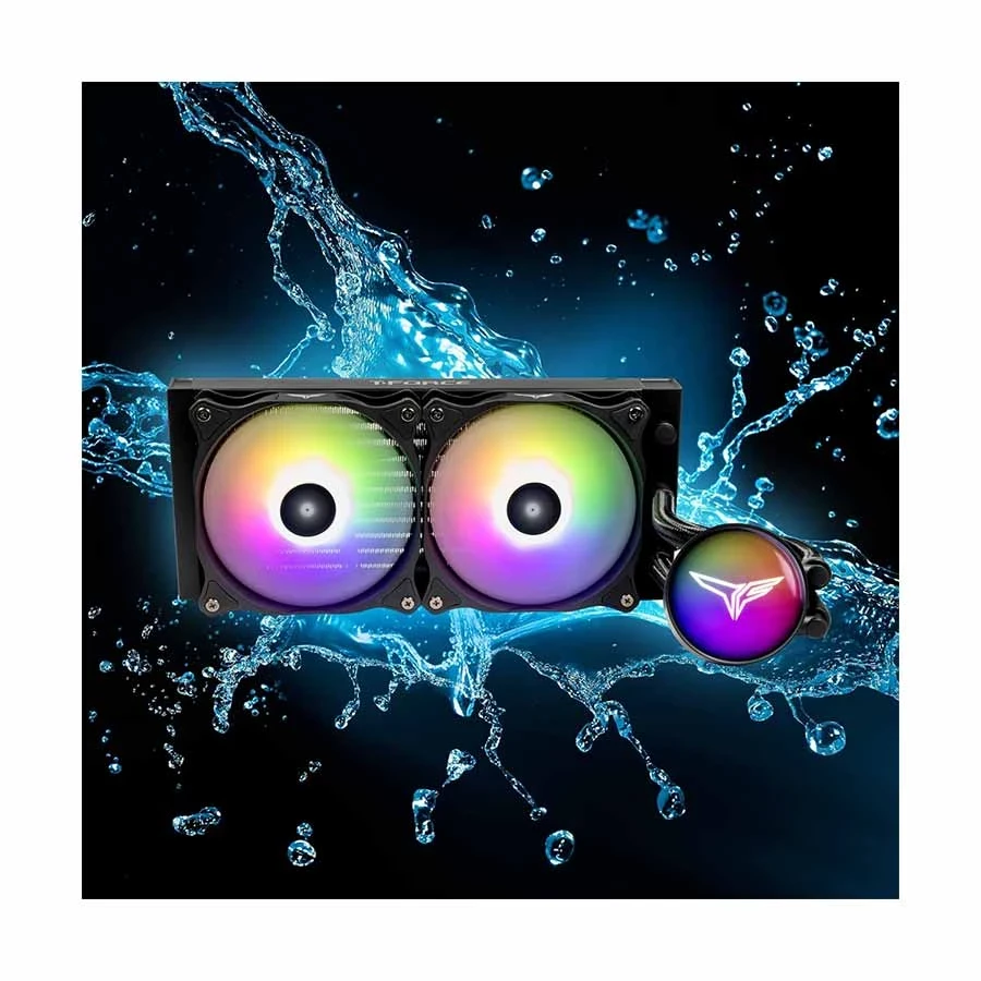 Team T-Force SIREN GD240E ARGB AIO Black Liquid CPU Cooler #TB120502