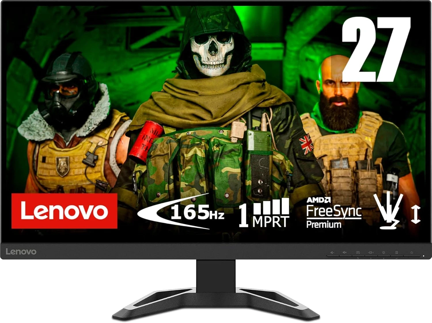 Lenovo G27-30 27 Inch FHD Display Dual HDMI DP Gaming Monitor