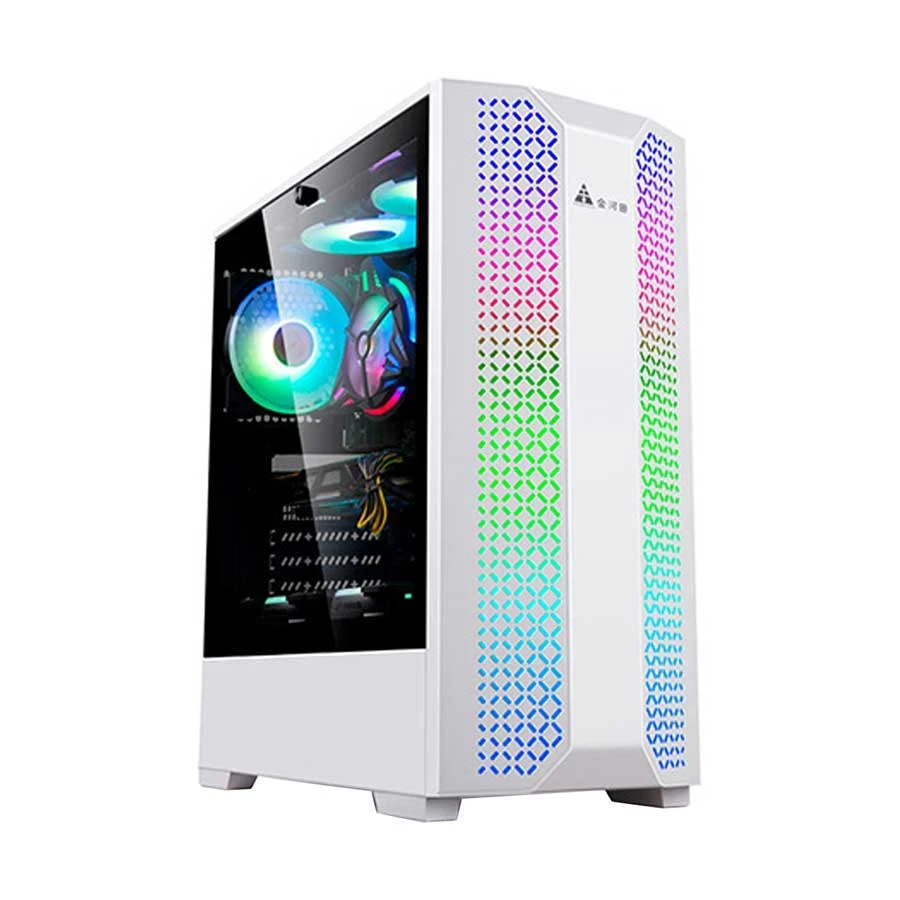 Golden Field 7689W Mid Tower White ATX Gaming Desktop Casing