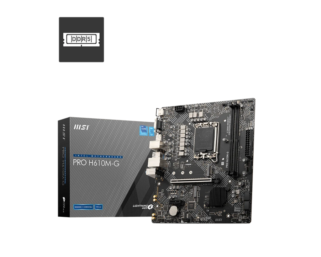 MSI PRO H610M-G DDR5 Intel Motherboard