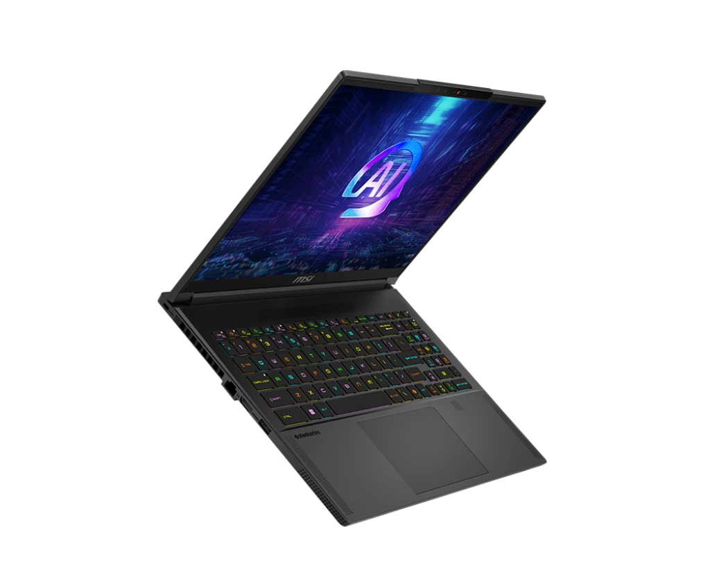 MSI Stealth A16 AI+ A3HVFG AMD Ryzen AI 9 365 32GB RAM, 1TB SSD AI Optimized Core Black Gaming Laptop with MSI Essential Backpack