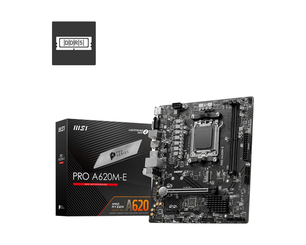 MSI PRO A620M-E DDR5 AMD Motherboard