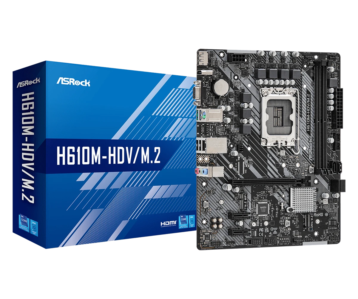 ASRock H610M-HDV/M.2 Micro-ATX DDR4 Intel Motherboard