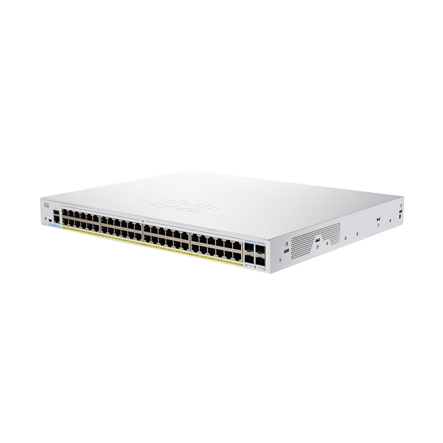 Cisco CBS350-48P-4X 52 Port (48-port 101001000 PoE+ & 4-port 10G SFP+) Managed Switch
