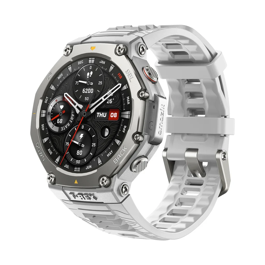 Amazfit T-Rex 3 GPS Onyx Black Bluetooth Calling Rugged Smart Watch with AI Voice Control