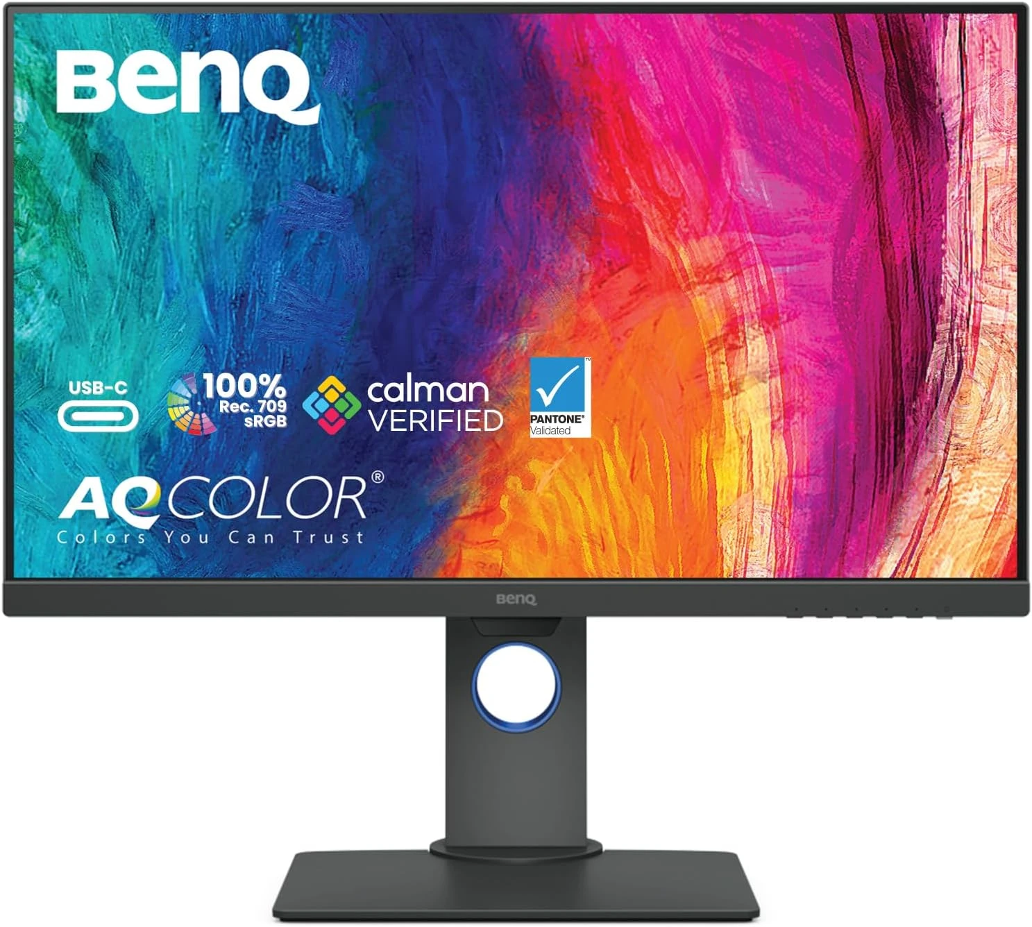 BenQ PD2705Q DesignVue Eye Care 27 Inch QHD HDMI, DP, USB-C Professional Monitor