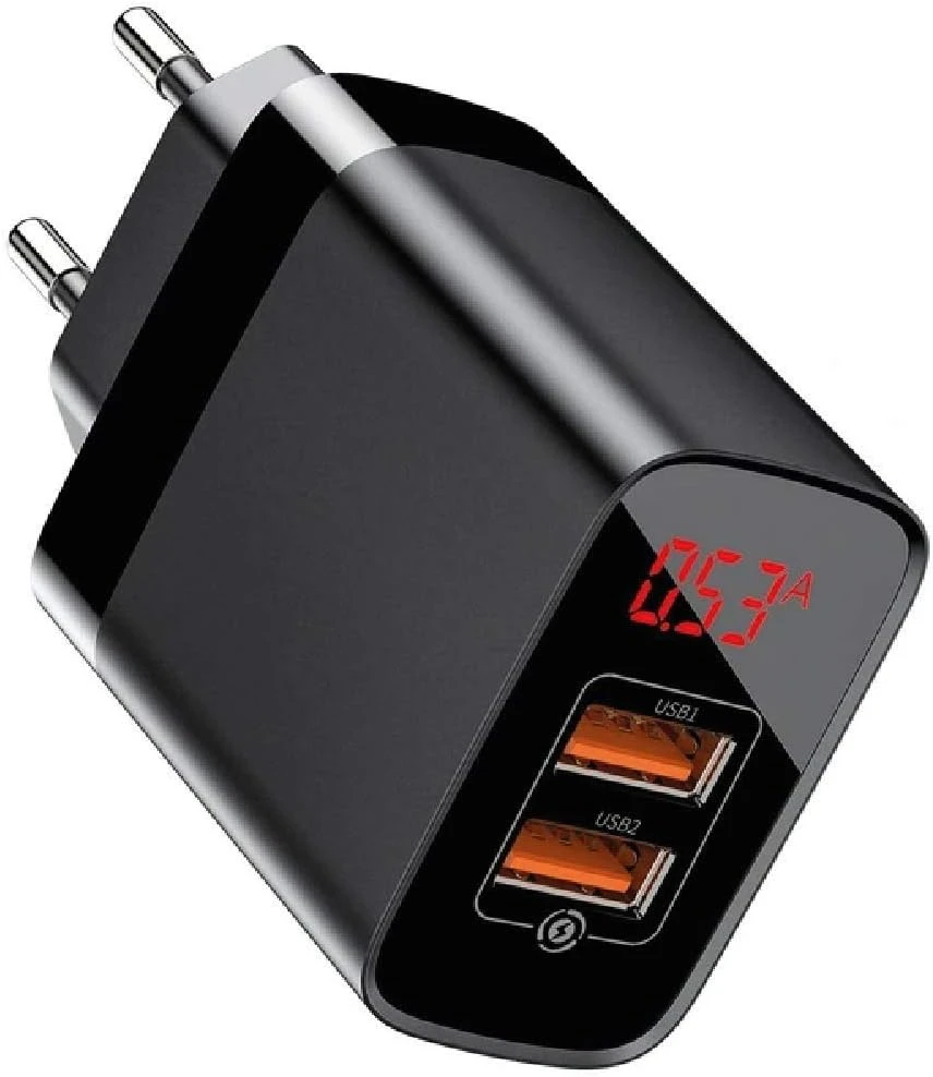 Baseus CCJMHA-A01 Mirror Lake Dual QC Digital Display Quick Charger