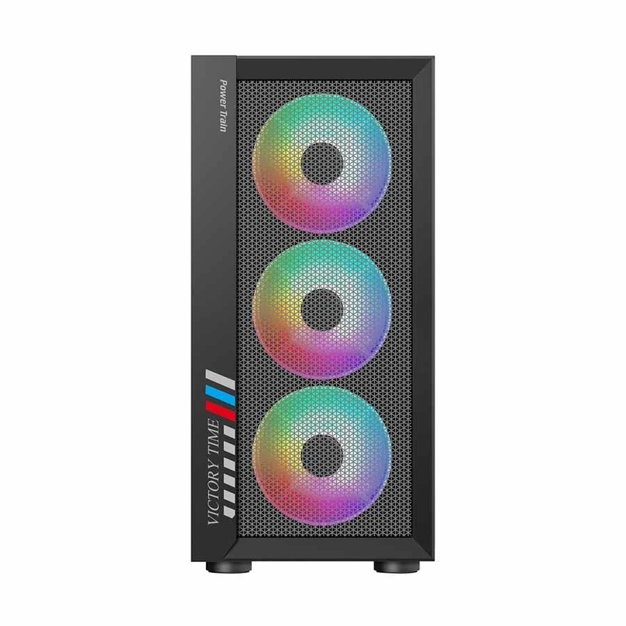 Power Train PT-M477B Mid Tower Black (Standard PSU Included) Micro-ATX Desktop Casing