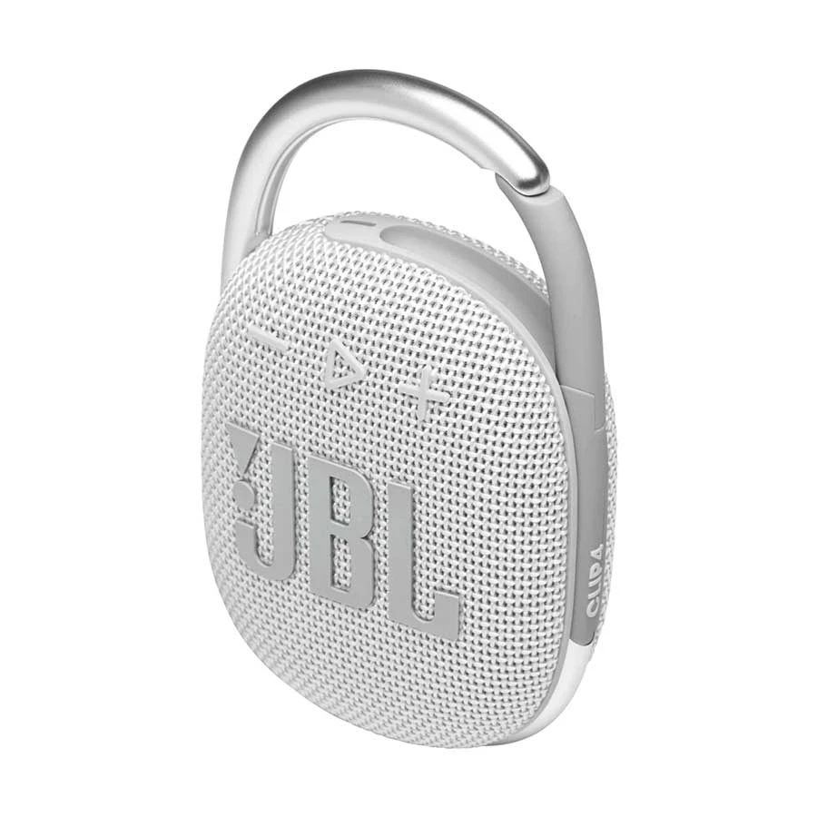 JBL Clip 4 White Portable Bluetooth Speaker
