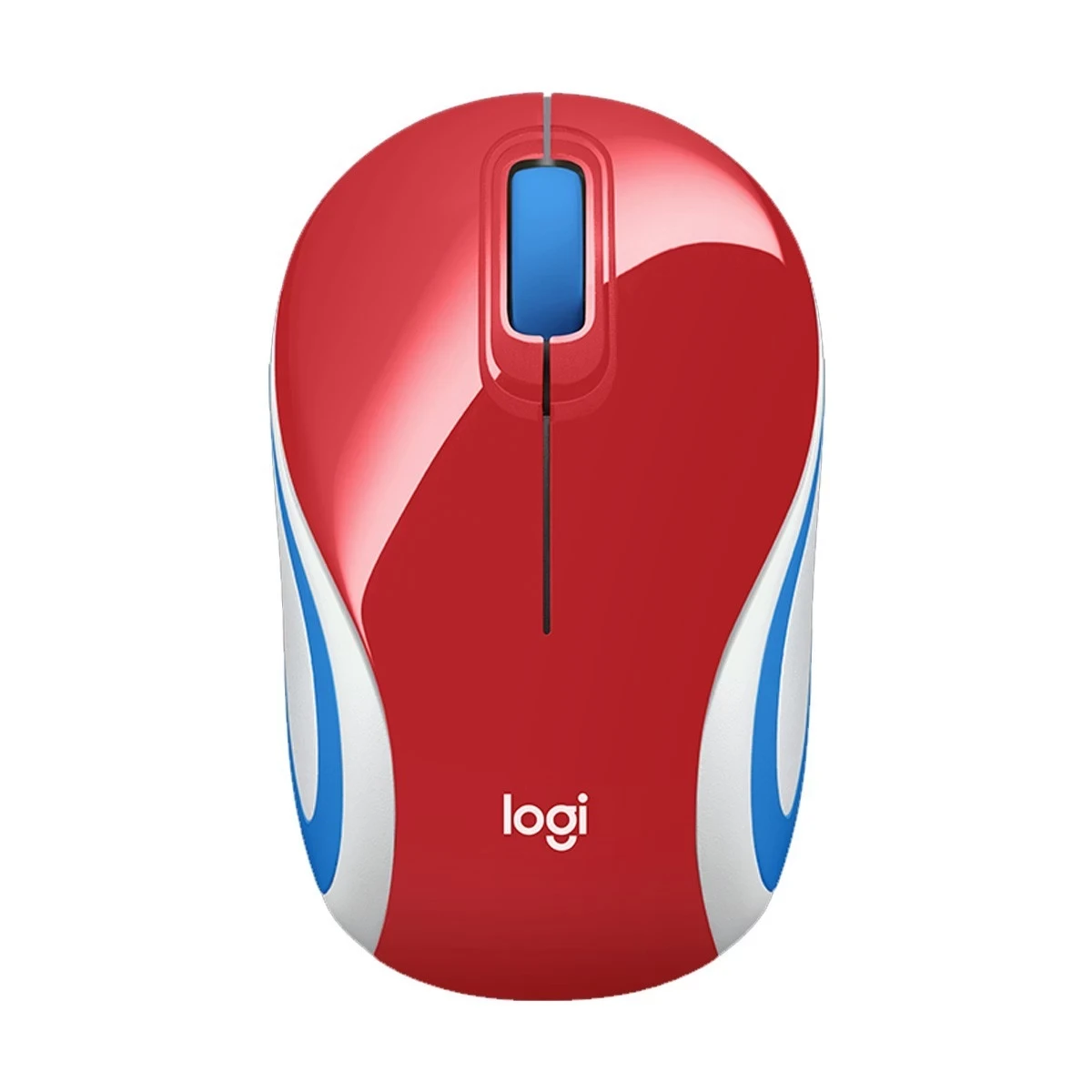 Logitech M187 Red Wireless Mouse #910-005373