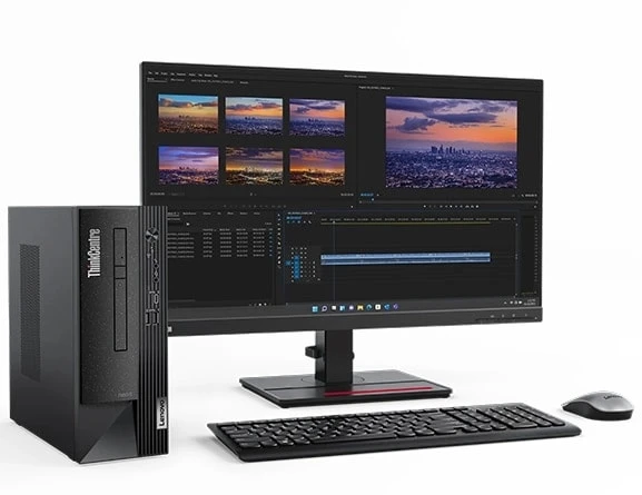 Lenovo ThinkCentre Neo 50s Gen 4 SFF 12th Gen Intel Core i3 12100 4GB RAM 512GB SSD Raven Black Small Tower Brand PC