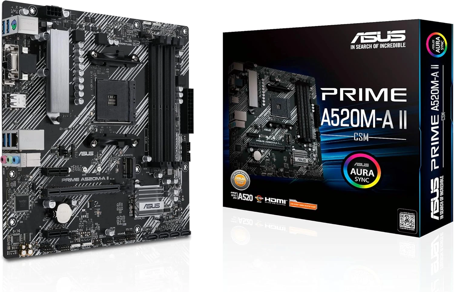 Asus PRIME A520M-A II DDR4 AMD Motherboard