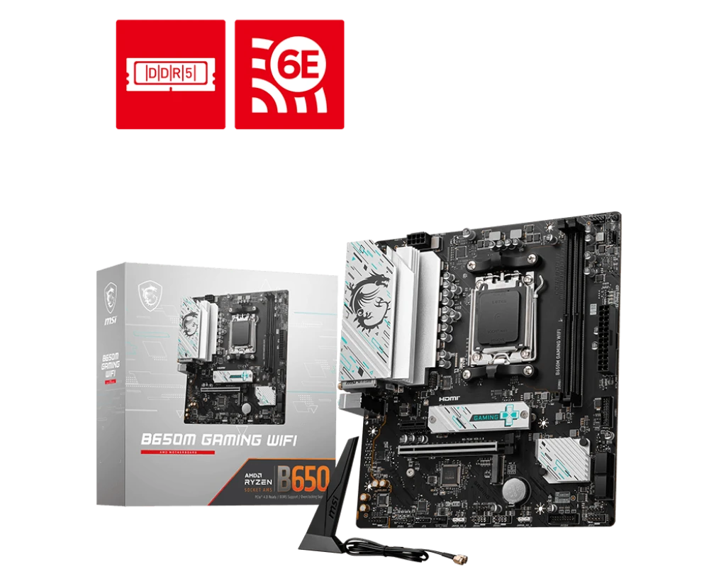 MSI B650M GAMING (Wi-Fi 6E) AMD AM5 Motherboard