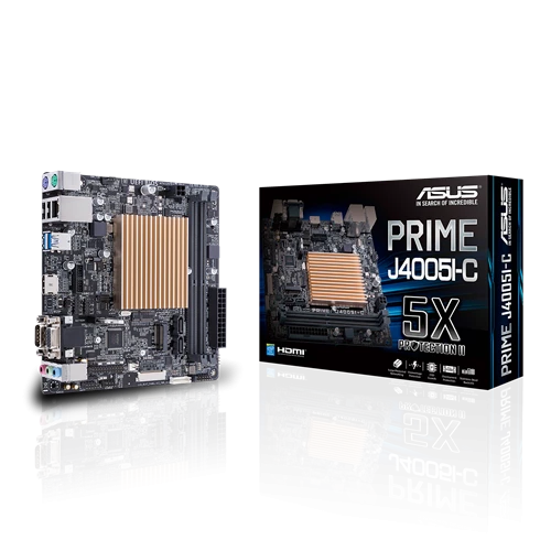 Asus PRIME J4005I-C DDR4 Mini ITX Motherboard with built in Intel Celeron Dual Core J4005 2.0-2.70GHz Processor