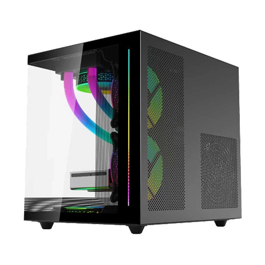 Value Top V900 Mini Tower Black Micro-ATX Gaming Desktop Casing