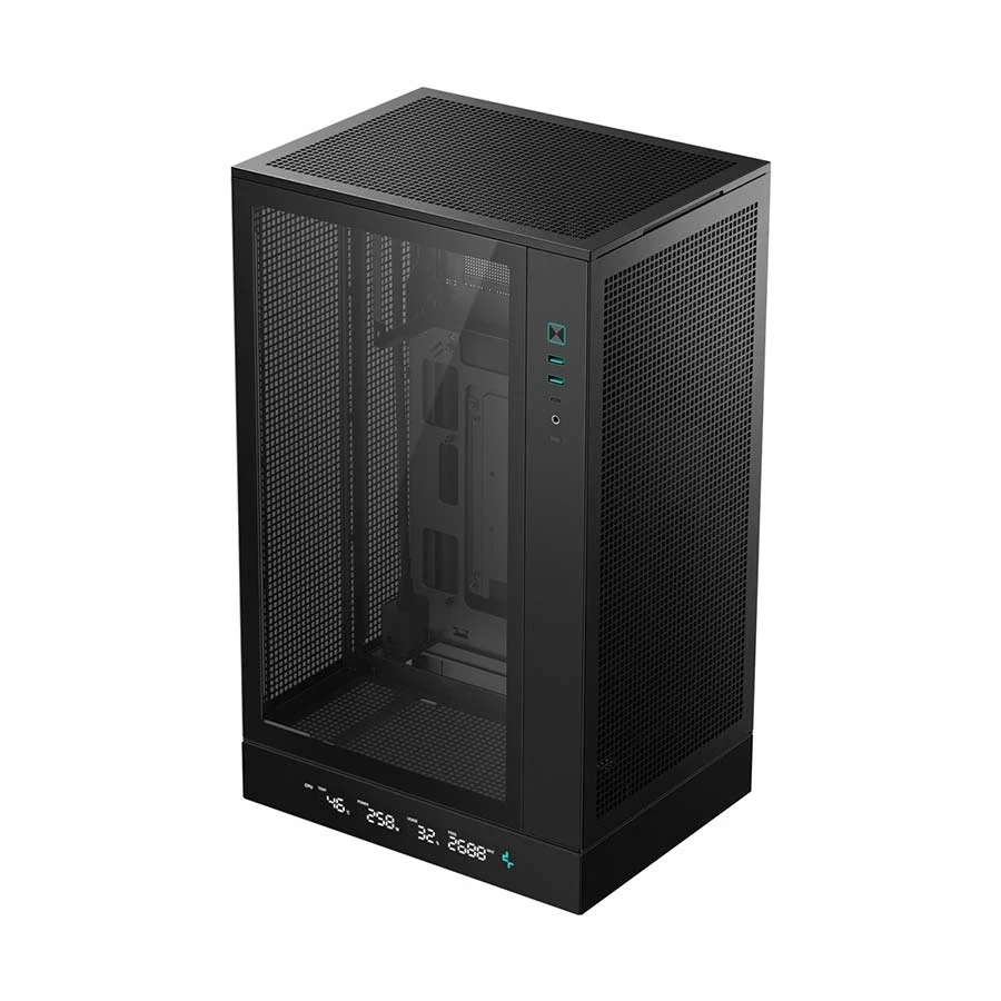 Deepcool CH270 Digital Mini Tower Black (Tempered Glass Window) Micro-ATX Desktop Case #R-CH270-BKNDM0-G-1