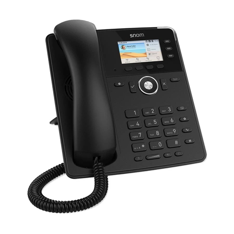 SNOM D717 6-SIP PoE Desk Black IP Phone Set