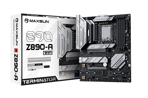Maxsun Terminator Z890-A (Wi-Fi 6) DDR5 (Intel Core Ultra LGA1851 Socket) Motherboard #MS-Terminator Z890-A WIFI