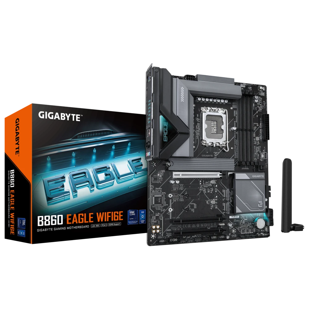 Gigabyte B860 EAGLE (Wi-Fi 6E) DDR5 (Intel Core Ultra LGA1851 Socket) Motherboard #B860 EAGLE WIFI6E