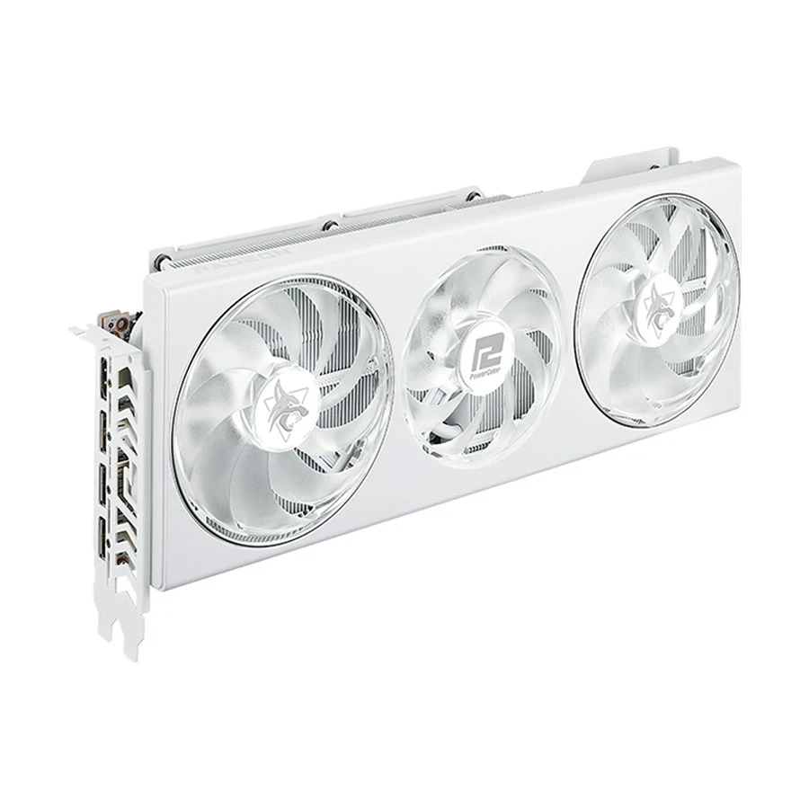 PowerColor Hellhound Spectral White AMD Radeon RX 7800 XT 16GB GDDR6 Graphics Card #RX7800XT 16G-L/OC/WHITE