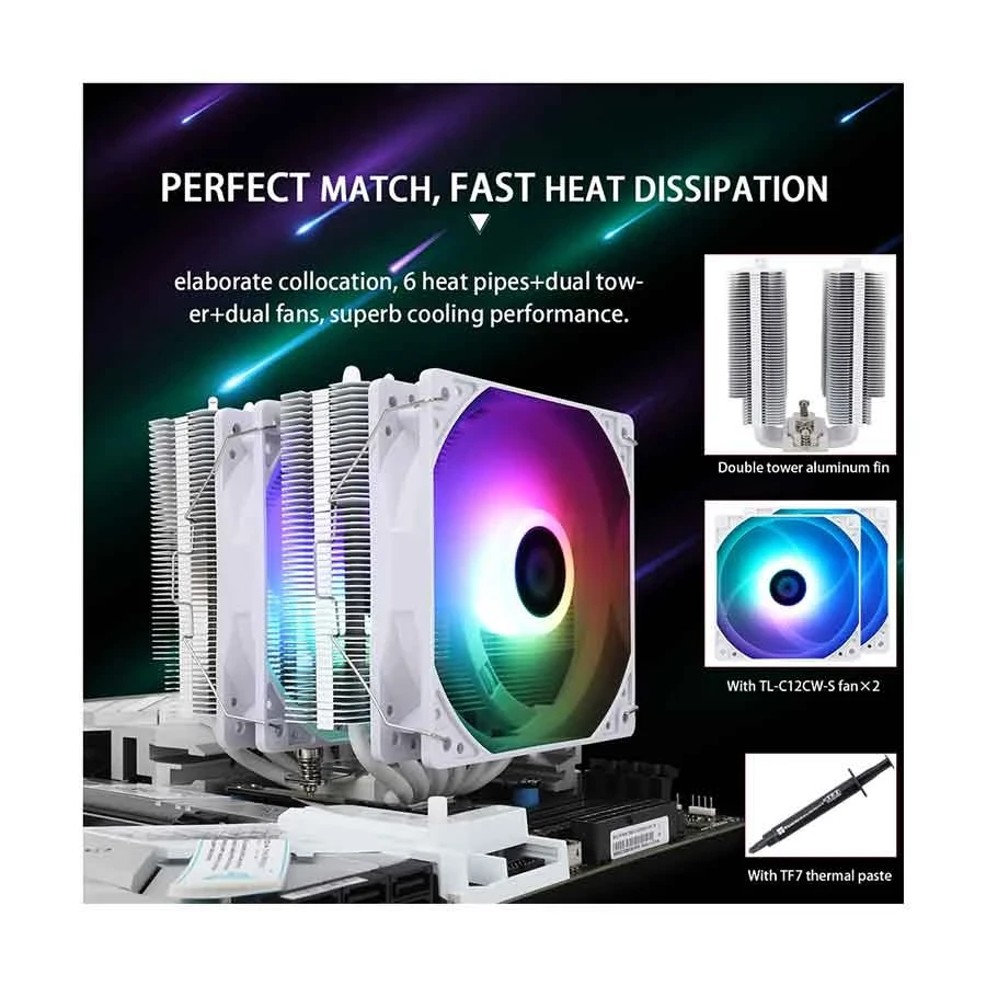 Thermalright Peerless Assassin 120 SE ARGB White Air CPU Cooler