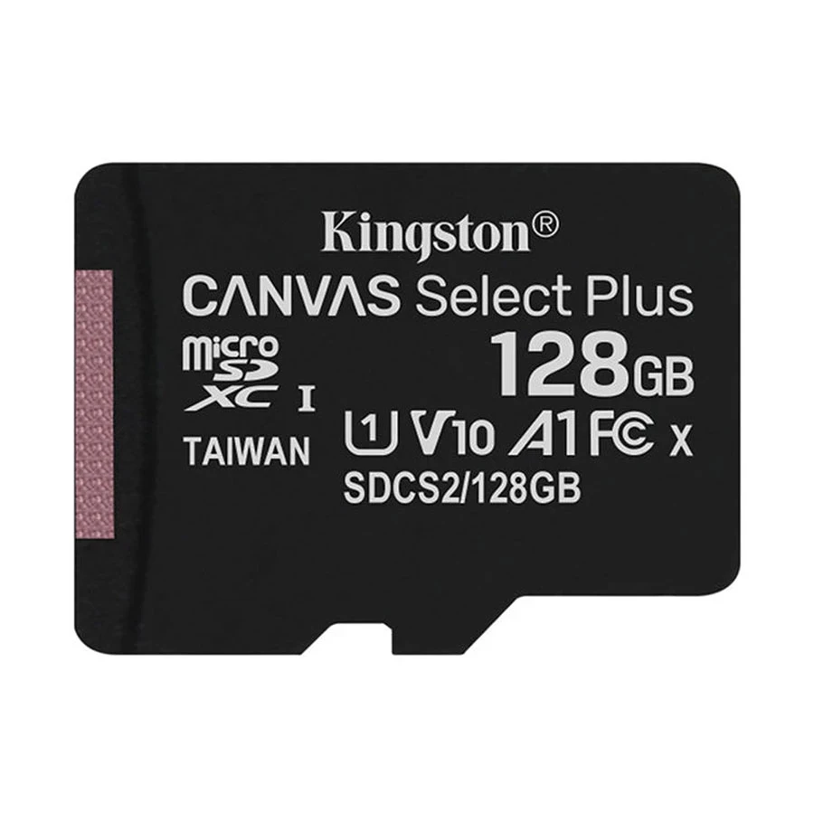 Kingston Canvas Select Plus 128GB MicroSD UHS-I U1 Class 10 A1 V10 Memory Card with Adapter #SDCS2128GB