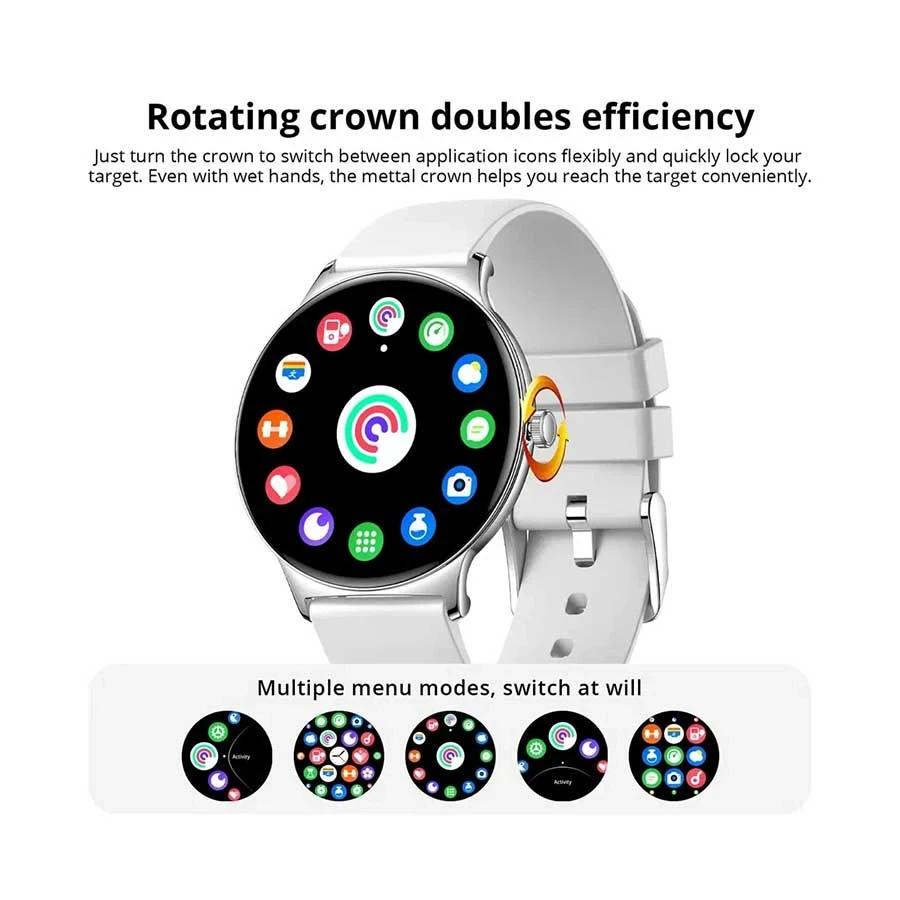 Colmi V89 Silver Bluetooth Calling Smart Watch