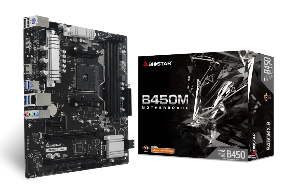 Biostar B450MX-S DDR4 AMD Motherboard