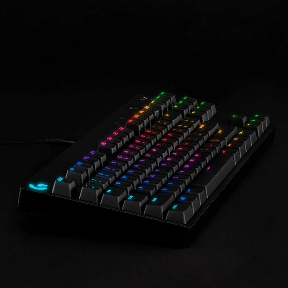 Logitech Pro Wired (GX Blue Clicky Switch) Mechanical RGB Backlit Gaming Keyboard #920-009396