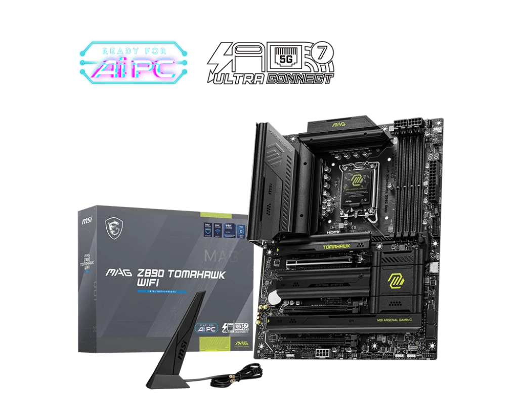 MSI MAG Z890 TOMAHAWK (Wi-Fi 7) DDR5 Intel Gaming Motherboard #MAG Z890 TOMAHAWK WIFI