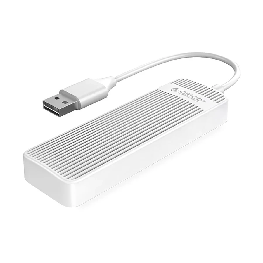 Orico FL02 USB Male to Quad USB 2.0 Female White HUB
