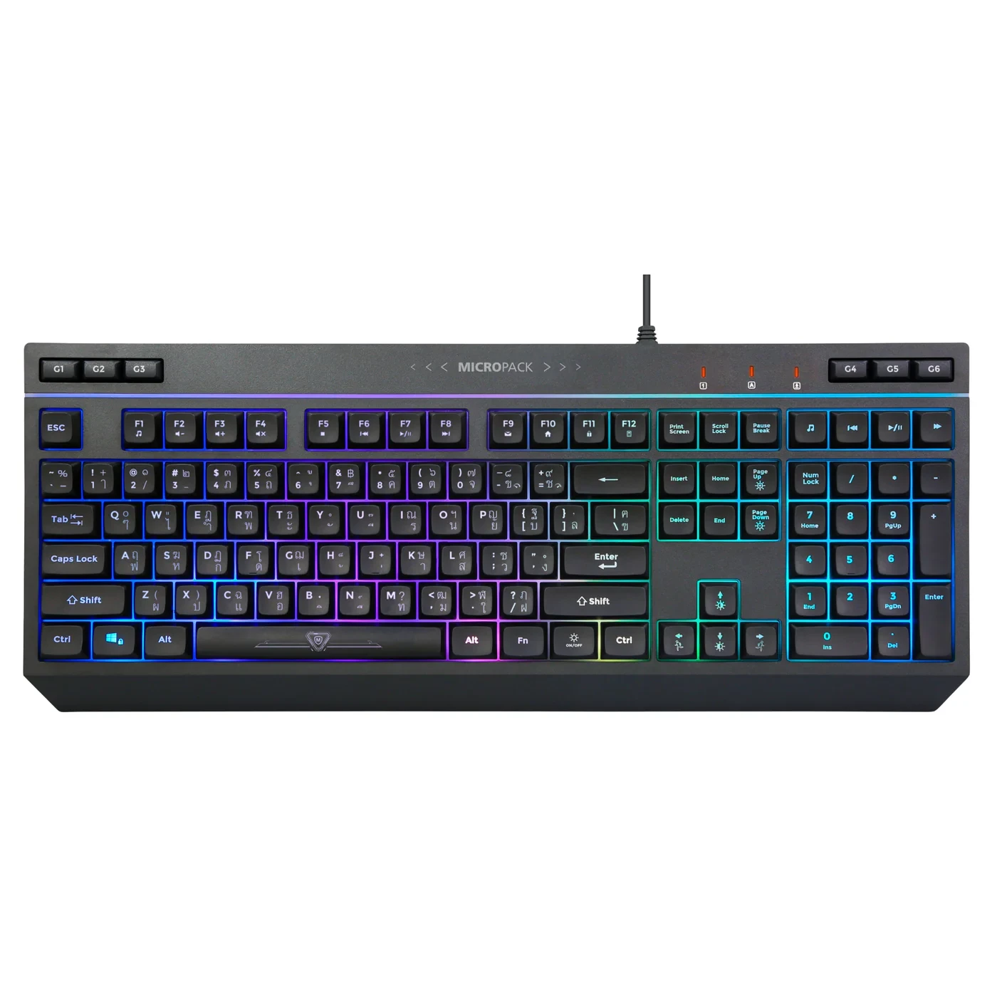 Micropack GK-20 Apollo RGB Black Gaming Keyboard