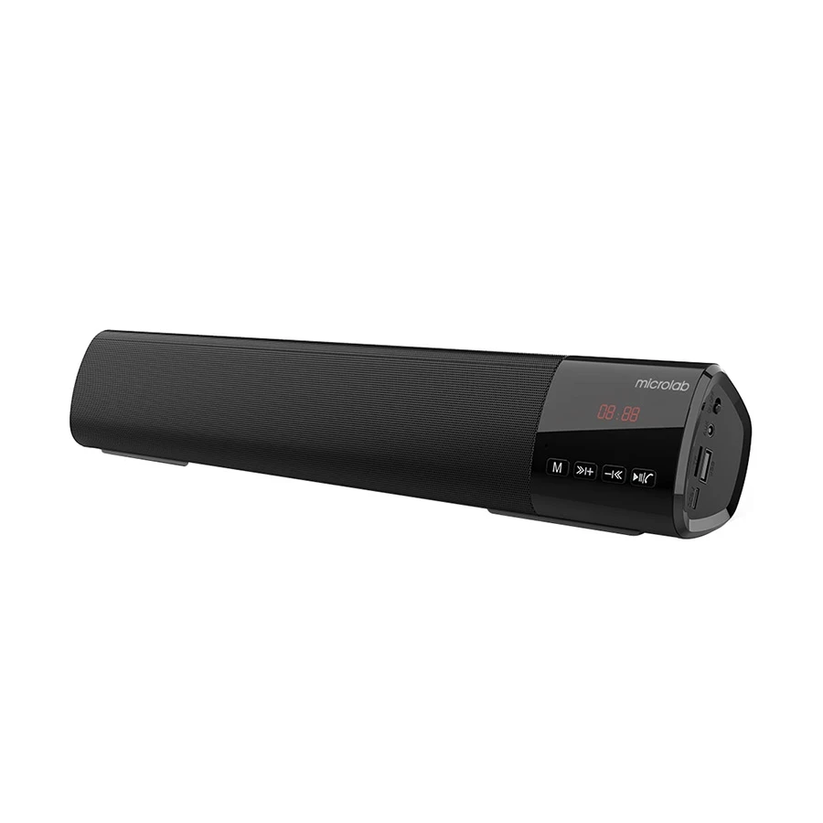 Microlab MS212 1:0 Bluetooth Black Portable Soundbar Speaker