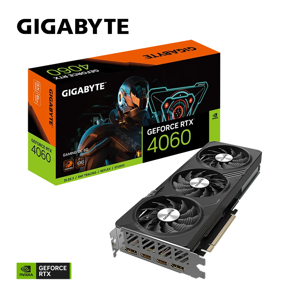 Gigabyte GeForce RTX 4060 GAMING OC 8G 8GB GDDR6 Graphics Card