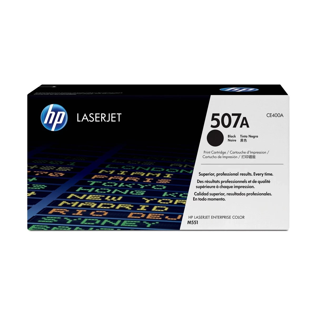 (Bundle with Full Set) HP 507A Black Original LaserJet Toner (CE400A)