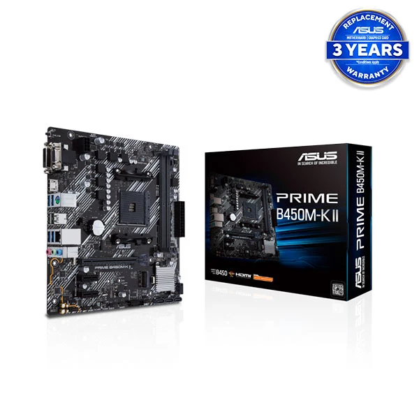 Asus PRIME B450M-K AM4 mATX Motherboard