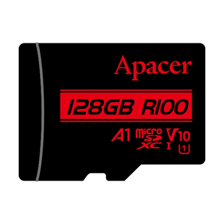 Apacer R100 MicroSDHCSDXC UHS-I U1 V10 128GB Class10 Memory Card with Adapter #AP128GMCSX10UB-R