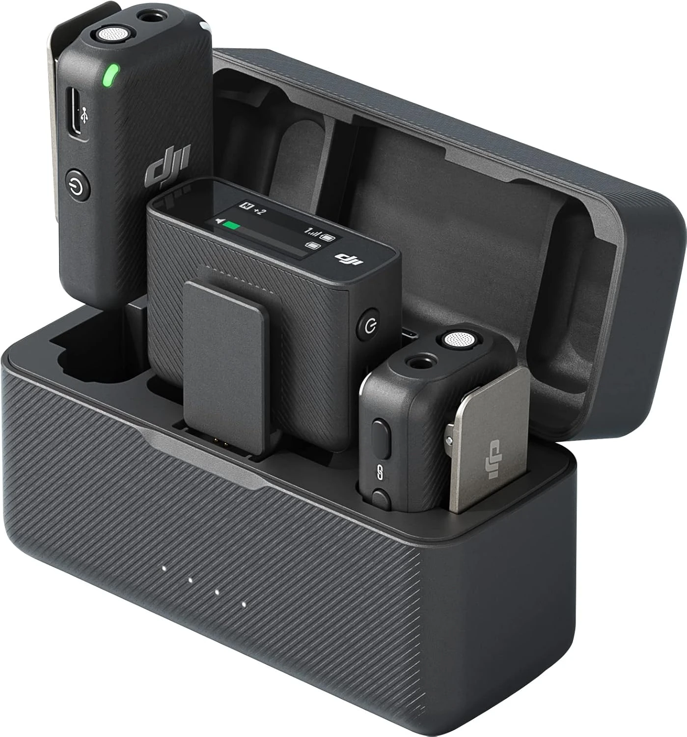 DJI Mic 2 (2 TX + 1 RX + Charging Case) Dual-channel Wireless Microphone