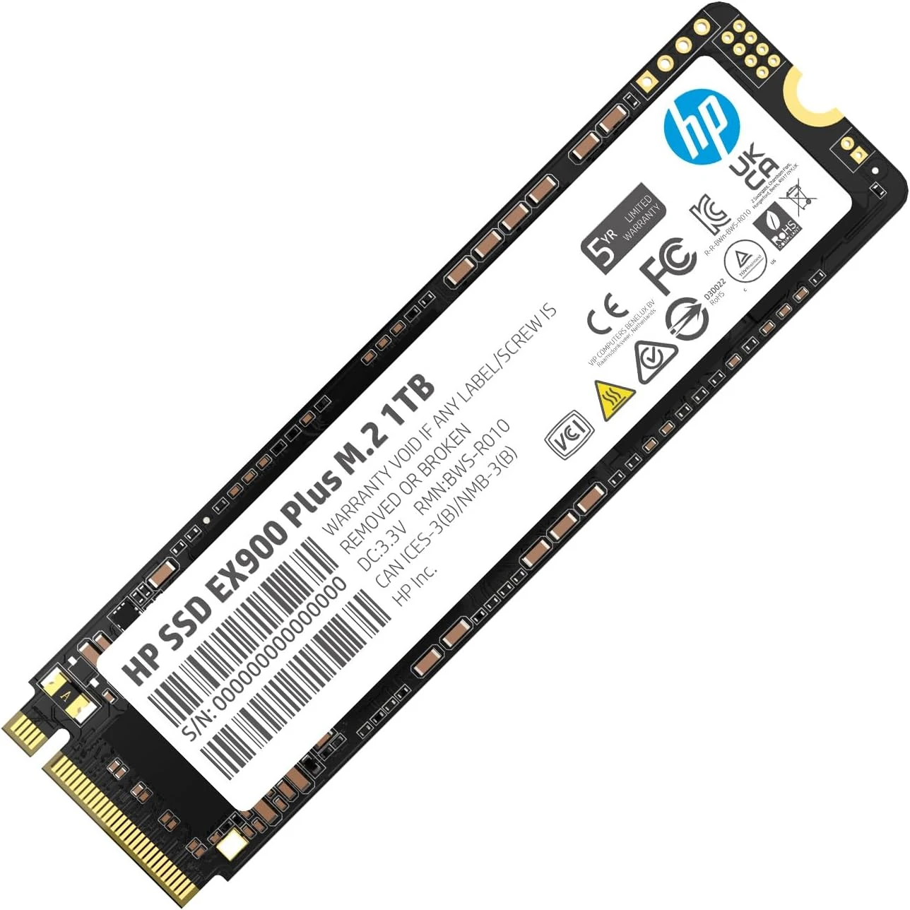 HP EX900 Plus 1TB M.2 2280 PCIe NVMe SSD