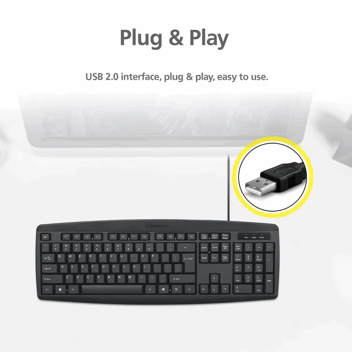 Micropack K203 Black Basic USB Keyboard with Bangla