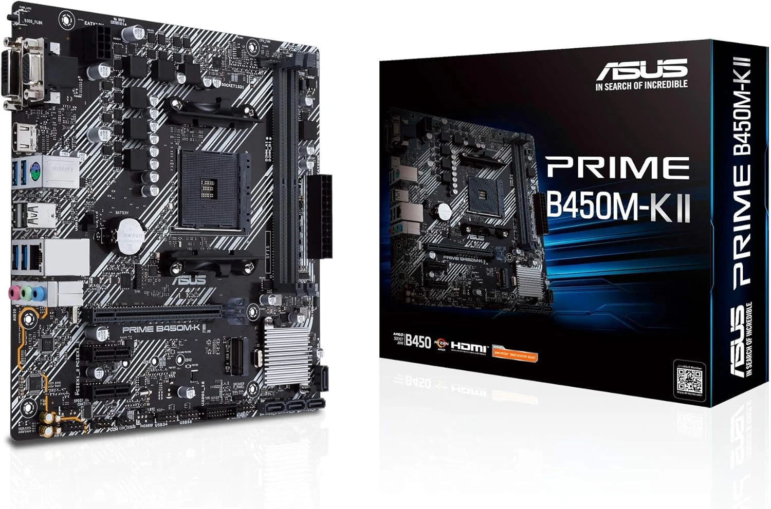 Asus PRIME B450M-K II DDR4 AMD Motherboard