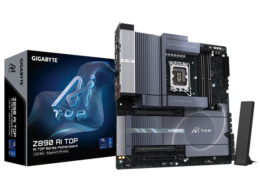 Gigabyte Z890 AI TOP (Wi-Fi 7) DDR5 (Intel Core Ultra LGA1851 Socket) Motherboard
