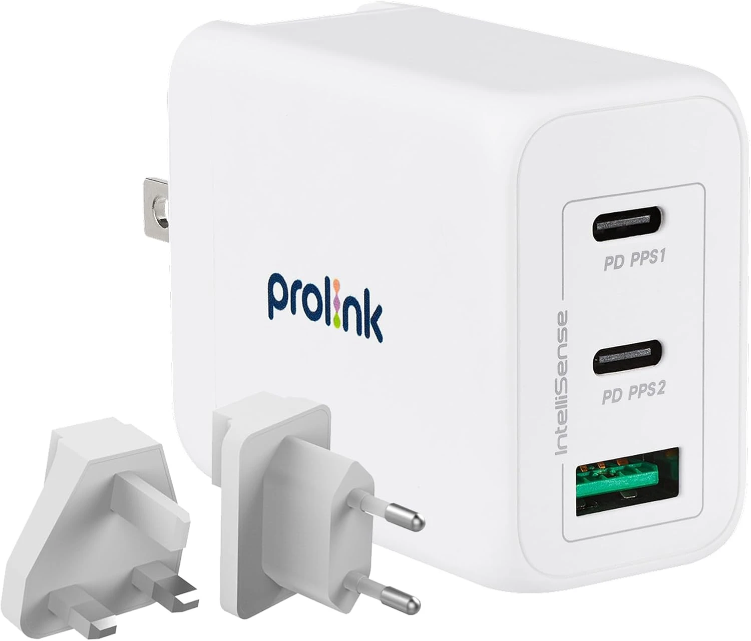 PROLINK PTC36501 65W 3-PORT GAN PD CHARGER WITH INTELLISENSE
