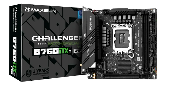 Maxsun Challenger B760ITX D5 (Wi-Fi 6E) DDR5 Intel Motherboard #MS-CHALLENGER B760ITX D5 WIFI