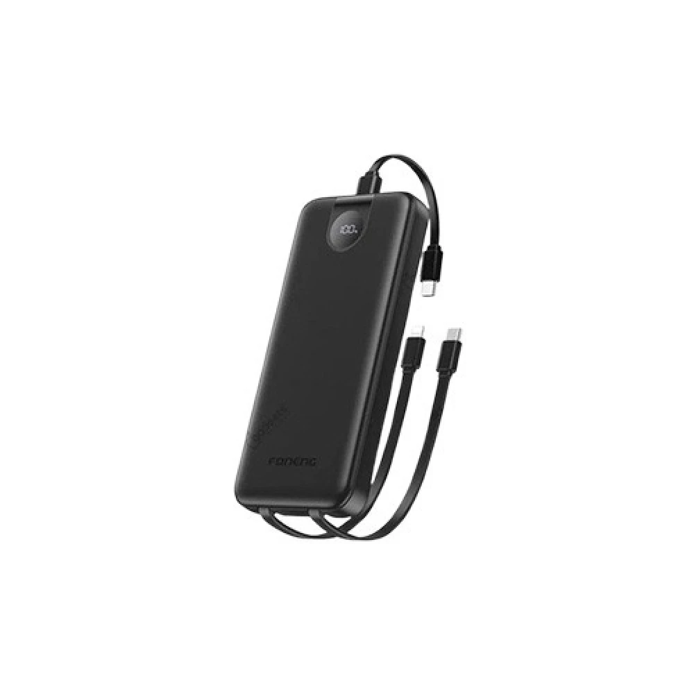 Buy Foneng PX106 10000mAh 22.5W Power Bank at best price from Computer Village, Agrabad, Chattogram. Features USB-A, USB-C, Lightning cable, digital display, PD 20W fast charging for smartphones. Fast