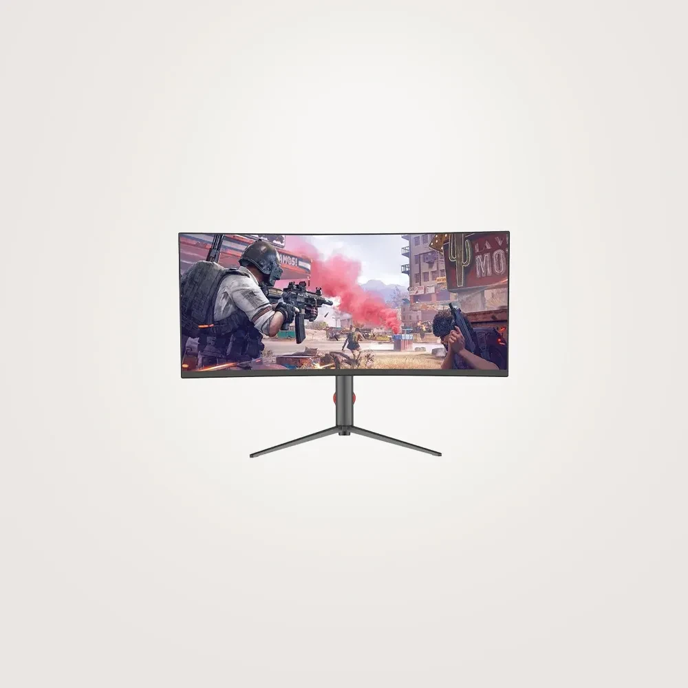 PC Power PCG34B165WQC 34 Inch3K UWQHD Display HDMI DP Black Curved Gaming Monitor