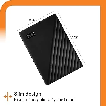 Western Digital My Passport 4TB USB 3.2 Gen 1 Black External HDD #WDBPKJ0040BBK-WESN